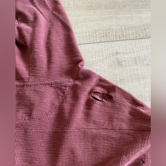 Converse One Star waffle knit zip up hoodie - LARGE - well worn - 2011 - Picture 10 of 10